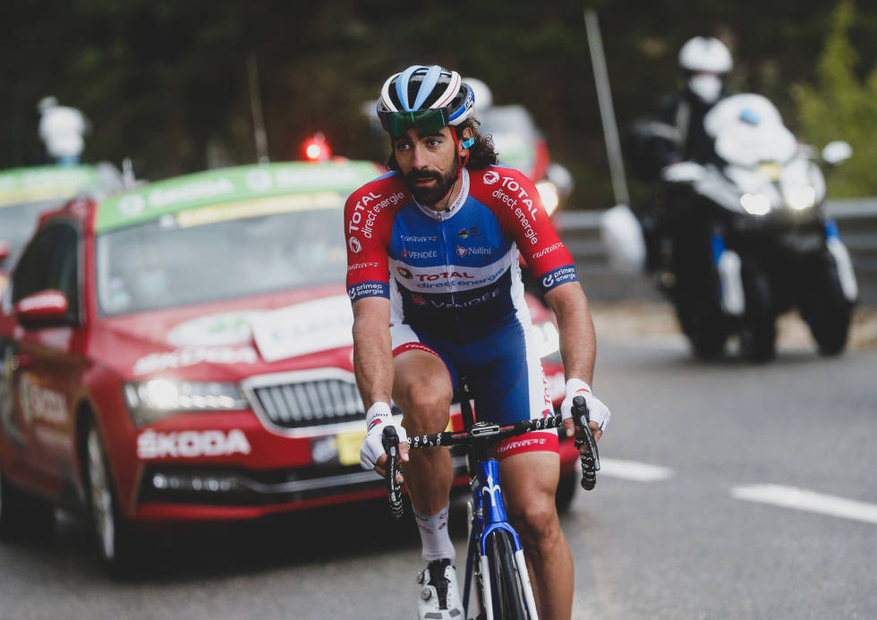 SOLOBRUDD: Jérome Côusin kjørte store deler av dagen helt alene. Foto: Cor Vos. tour-de-france-alexander-kristoff-2