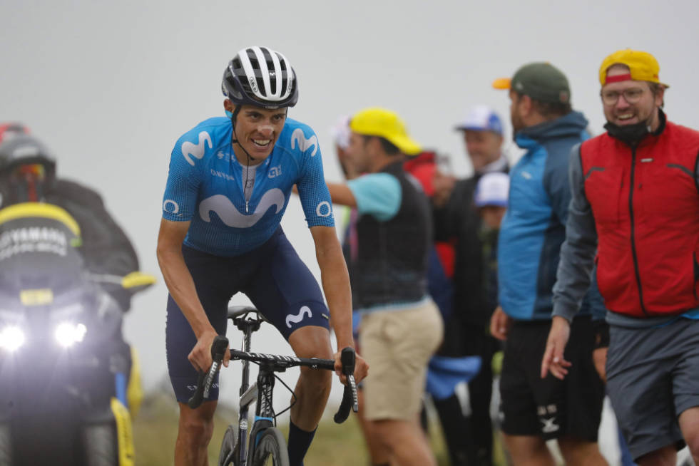 NADA MAS: Enric Mas ble nummer fem i fjorårets Tour, og falt ned en plass i årets ritt. Foto: Cor Vos tour de france, movistar, enric mas