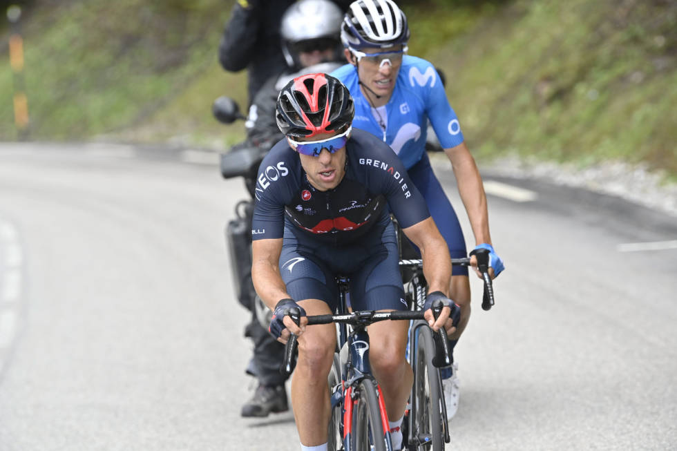 ULYKKESFUGL: Richie Porte tapte 2:12 til Primoz Roglic på den første etappen. Foto: Cor Vos. tour-de-france-sammenlagtfavoritter-2