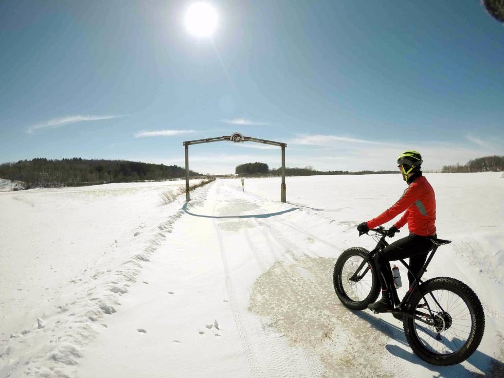 VÅRLIG?: Om det er snø eller vår der du bor er det på tide med et sykkeleventyr. Dette er fra Trek Woods, Wisconsin. Foto: Jonas Orset Trek-wisconsin-ride5