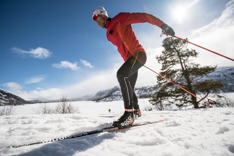 TRENING FOR LANGRENN: Fra innspillingen til nettserien God på langrenn. Foto: Christian Nerdrum trening for langrenn