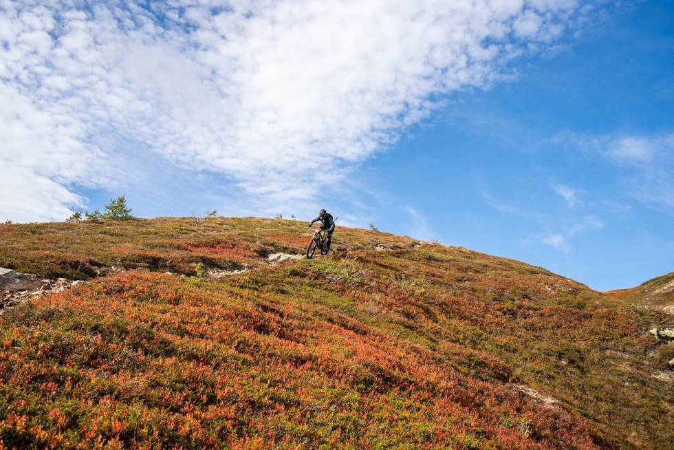 Både utsikten og forholdene var upåklagelige under Trysil Enduro søndag. Foto: Jonas Sjøgren Trysil Enduro 2020