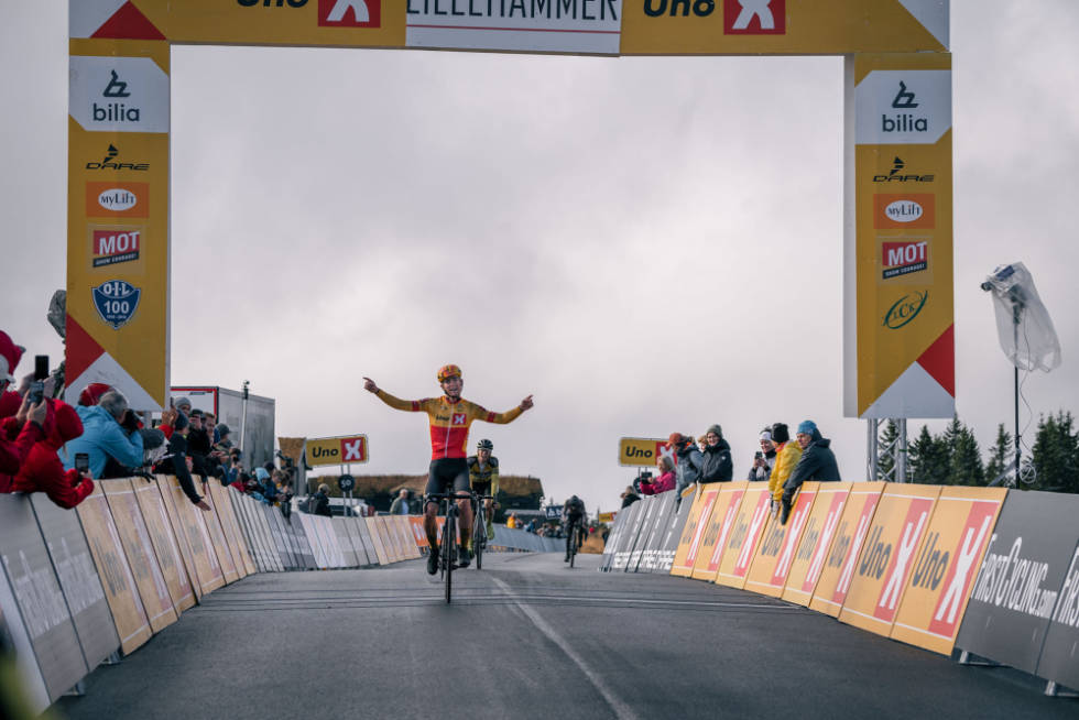 VANT: Idar Andersen tok sesongens tredje seier i Lillehammer GP. Foto: Jørgen Mo uno-x development weekend, gylne gutuer, lillehammer gp (1)
