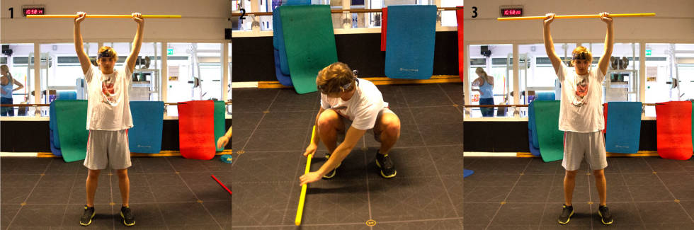 JOHAN MED PINNEN: Johan Berg legger fra seg kølla og blir en bedre jibber. Foto: Luke Allen tøy strekking øvelse trening
