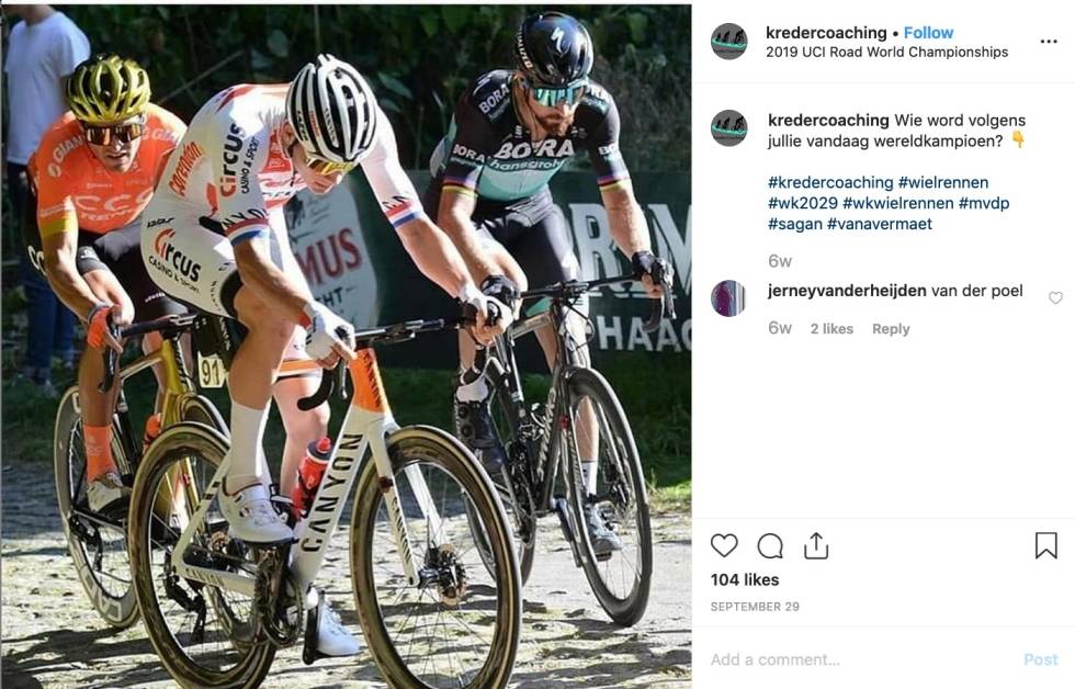 NY SYKKEL? Mathieu van der Poel på det som trolig er den nye Canyon Aeroad. ny canyon aeroad