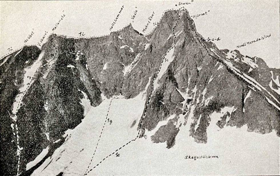 Faksimile: Fra Ntk's klatrefører (1915 Vestveggen-2