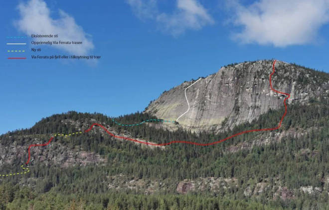 OMSTRIDTE PLANER: Norges boltefond sidestiller via ferrata med klatring, og mener det er i tråd med fondets formålsparagraf å bygge via ferrata på Andersnatten. Arkivfoto: Sigdal aktiv via ferrata andersnatten