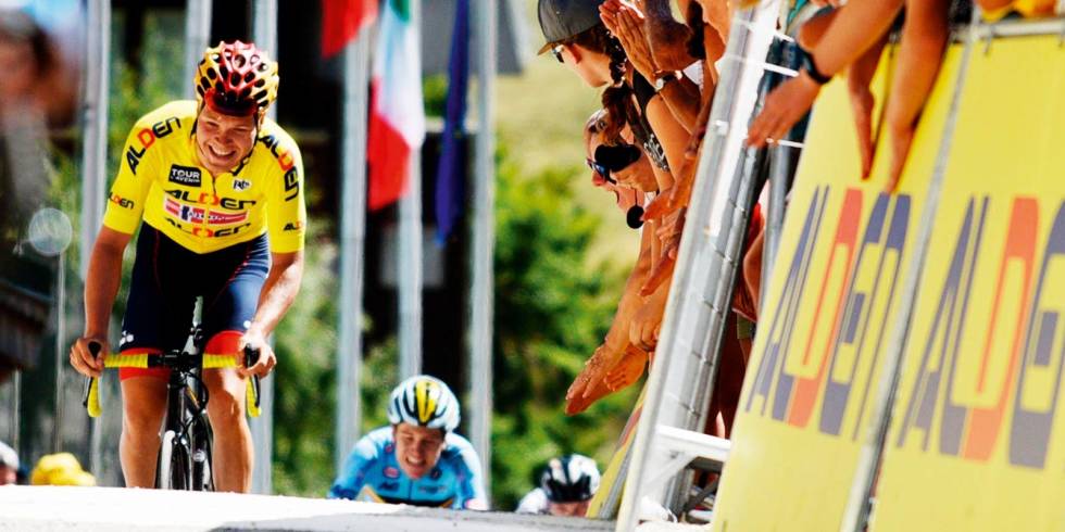 Mann for fremtiden: Tobias Foss vant i år Tour l'Avenir. Bare de som har spåkule vet om han blir en klasserytter, eller et ukjent blad som proff. Foto: UCI. Vinner-hjelperytter-4
