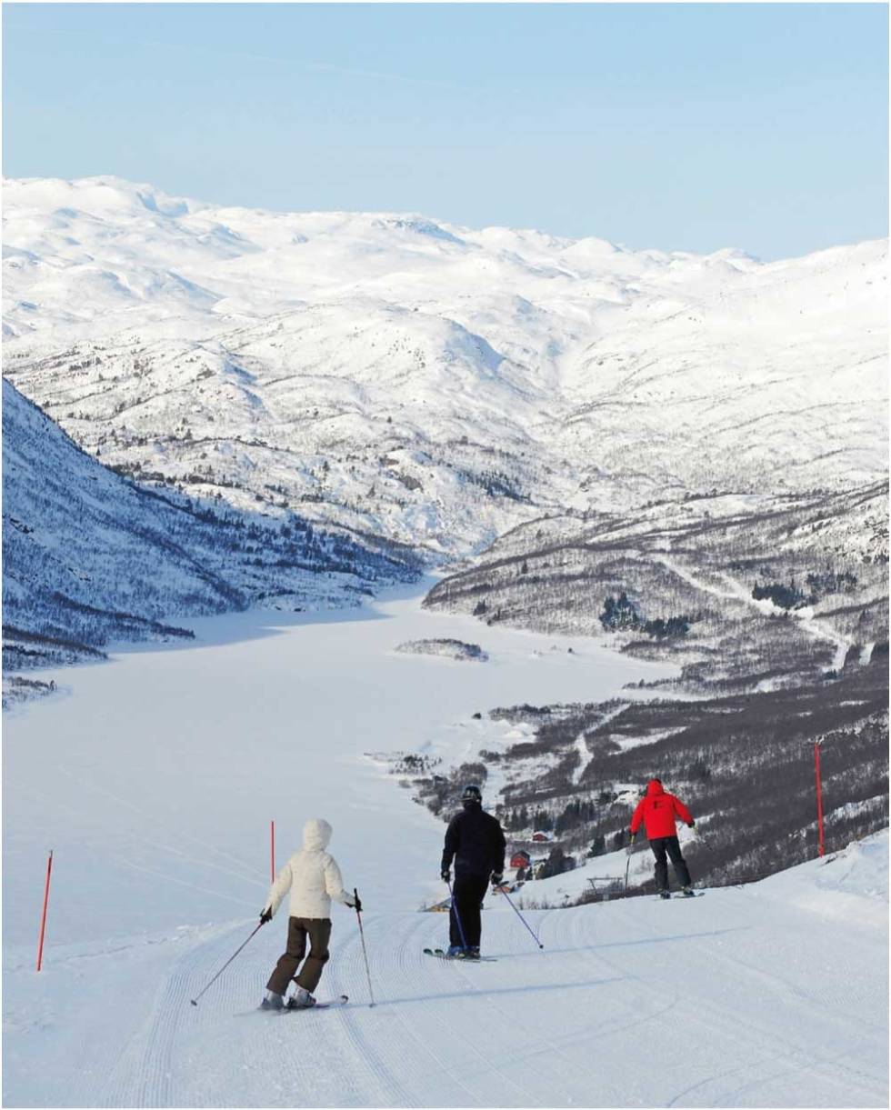 Alpinanlegget i Hovden er Sørlandets flotteste med noe for enhver smak. Foto: Anders Martinsen Vinter-Hovden-Anders-Martinsen-4