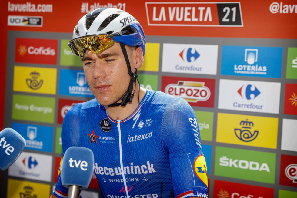 TILBAKE: Fabio Jakobsen sykler sin første Grand Tour på to år, etter at skrekkvelten i Polen rundt i fjor satte karrieren kraftig tilbake. Foto: Cor Vos vuelta a espana, fabio jakobsen
