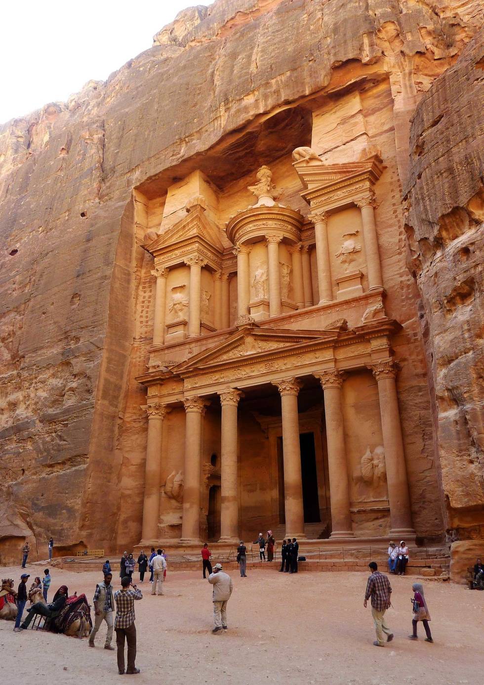 Al-Khazna: The Treasury i Petra er 2000 år gammelt. Foto: Dag Fergestad Wadi-Rum-Jordan-klatring-2