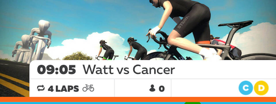 SØNDAGSTUR: Watt vs Cancer gjennomføres til tross for koronaepedemien, men blir arrangert som en 100km lang fellestur i stedet for 24-timers konkurranse. Skjermdump: Watt vs Cancer Watt vs Cancer gjennomføres til tross for koronaepedemien