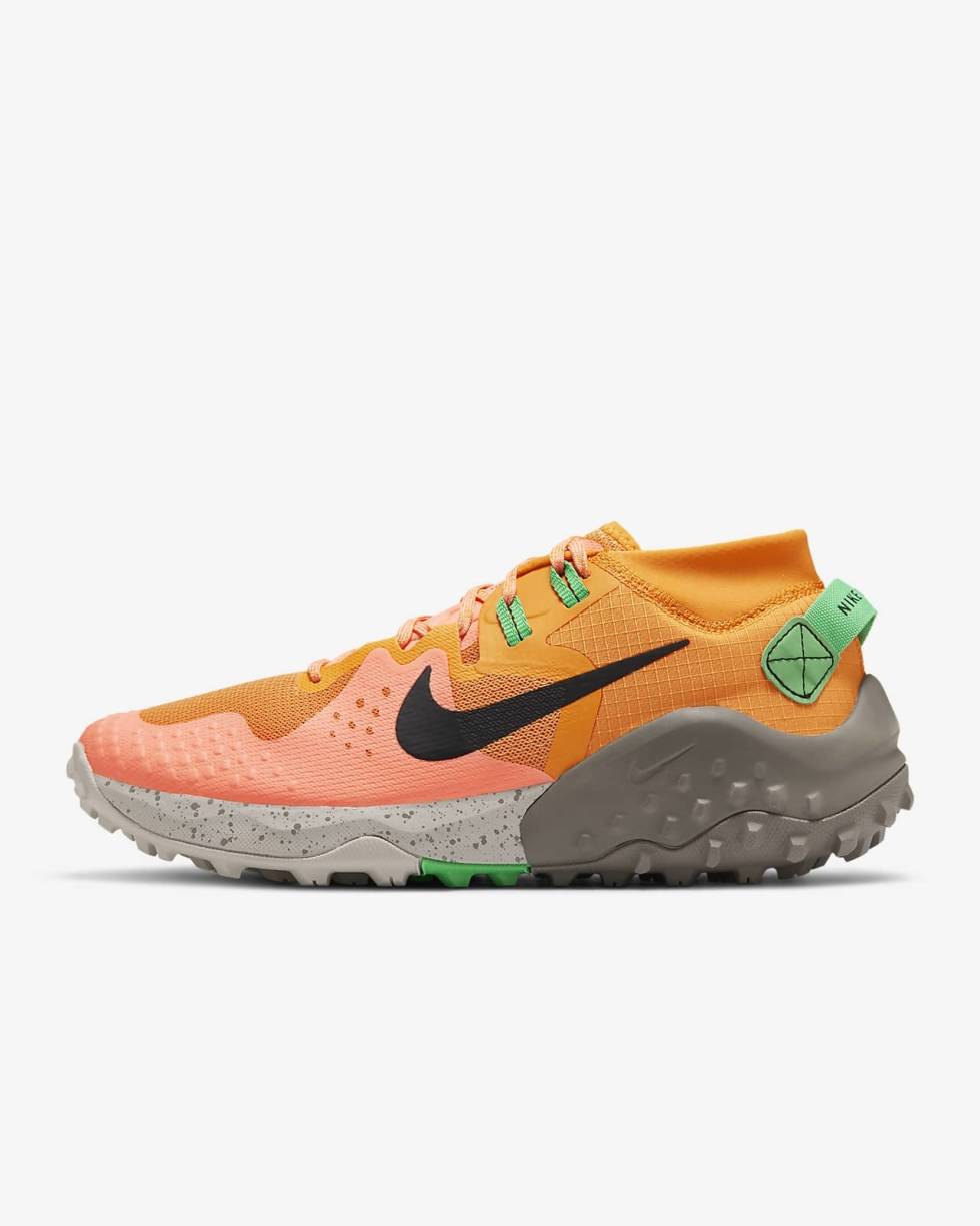 IKKE TIL SYKLING, MEN: Nike sine terrengløpesko har sokkegamasje for god passform - nå kommer slikt også på sykkelsko. Nike Wildhorse trail 6