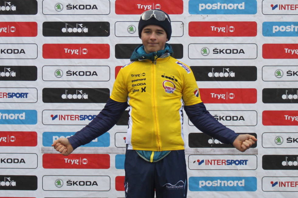 REVANSJ: William Høines Larsen vant søndagens ritt i Sandnes, og leder Norgescupen sammenlagt med 300 poeng. Foto: Ole-Tommy Andersen/NCF Norgescup kross Sandnes 2019 William Høines Larsen