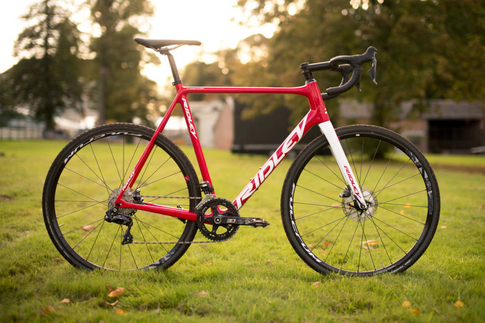 BELGISK: Ridley X-Trail, en av klassisk krossykkel. God dekklaring og skivebremser, selvsagt. Foto: Henrik Alpers. ridley x-trail