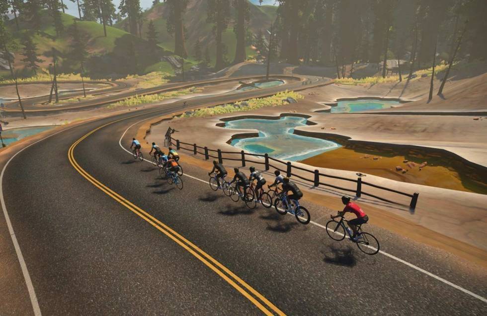 E-MEDITASJON: Av og til kan en langtur i vakker, digital natur være et greit alternativ til å sykle ute. Kom i form og bli en bedre syklist med zwift